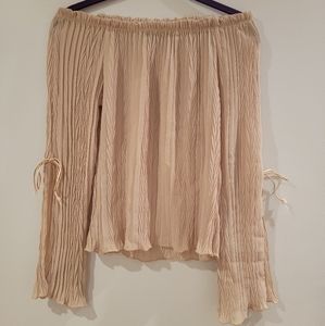 Y2k Off the Shoulder Long Sleeve Mandee Top Size Medium